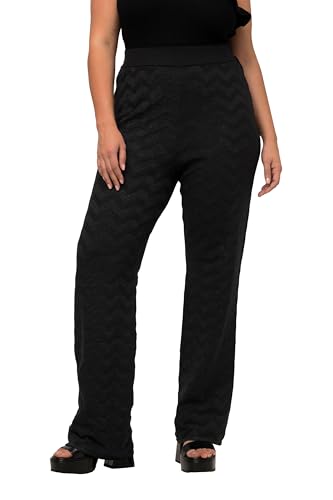 Ulla Popken Damen Strickhose Hose, schwarz, 46-48 von Ulla Popken