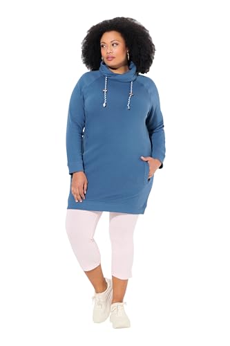 Ulla Popken Damen Sweatkleid, Stehkragen, Langarm, Taschen Kleid, Tintenblau, 42-44 EU Ulla Popken Damen Sweatkleid, Stehkragen, Langarm, Taschen Kleid, Tintenblau, 42-44 EU von Ulla Popken
