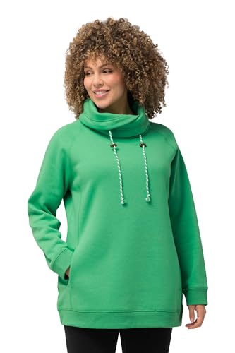 Ulla Popken Damen Sweatshirt, grün, 48-50 von Ulla Popken