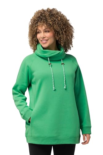 Ulla Popken Damen Sweatshirt, grün, 50-52 von Ulla Popken