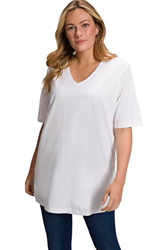 Ulla Popken, Damen, große Größen, Basic-V-Shirt von Ulla Popken