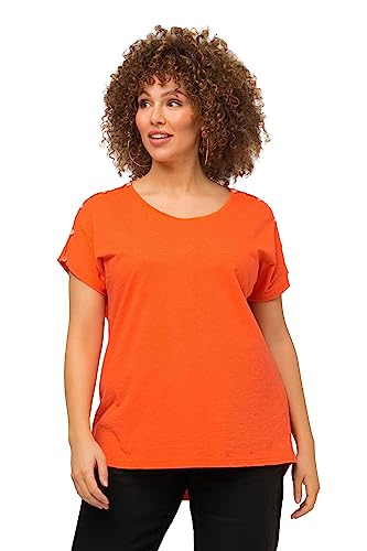 Ulla Popken Damen T-Shirts, Mandarine, 42-44 von Ulla Popken