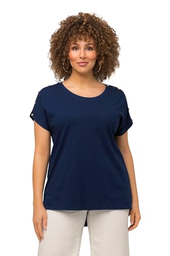 Ulla Popken Damen T-Shirts, dunkelblau, 54-56 von Ulla Popken