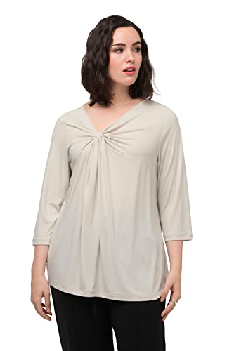 Ulla Popken Damen T-Shirts, graubeige, 50-52 von Ulla Popken