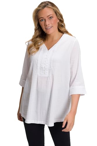 Ulla Popken Damen Tunika-Shirt, Schneewittchen, 54-56 von Ulla Popken