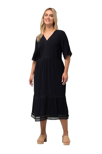 Ulla Popken Damen Tunika-Midikleid Kleid, Marine, 42-44 von Ulla Popken