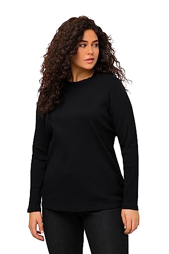 Ulla Popken Damen Turtleneckshirt, Classic T-Shirt, schwarz, 58-60 von Ulla Popken