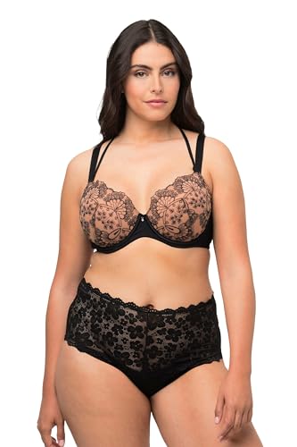 Ulla Popken Damen Wire-Bra, Softcup, Avantgarde BH, Schwarz, 90E von Ulla Popken