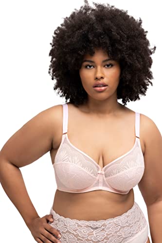 Ulla Popken Damen Wire-bra, Lace BH, Rose, 105F EU von Ulla Popken