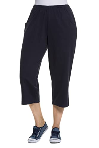 Ulla Popken Damen große Größen 7/8 Hose, Blau (Blau 71), 42/44 von Ulla Popken