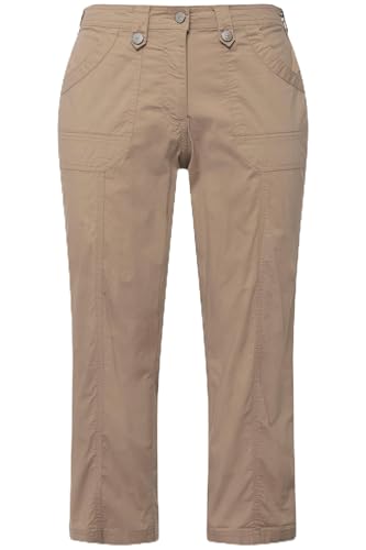 Ulla Popken Damen Roll-tab Hem Stretch Cargo PANTS, Kitt, 56W / 32L EU Ulla Popken Damen Roll-tab Hem Stretch Cargo PANTS, Kitt, 56W / 32L EU von Ulla Popken