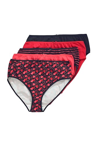 Ulla Popken Damen große Größen Übergrößen Plus Size 5er, Midi Brief, Hearts von Ulla Popken