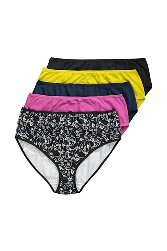 Ulla Popken Damen große Größen Übergrößen Plus Size 5er Pack, Midi Slips, face von Ulla Popken