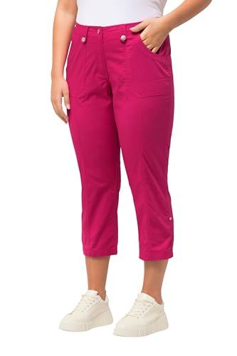 Ulla Popken Damen 7/8-Cargohose PANTS, fuchsiapink, W45 / L32 von Ulla Popken