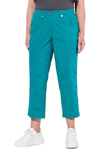 Ulla Popken Damen große Größen Übergrößen Plus Size 7/8-Cargohose, Krempelriegel, Komfortbund Petrol 56 720673769-56 Ulla Popken Damen große Größen Übergrößen Plus Size 7/8-Cargohose, Krempelriegel, Komfortbund Petrol 56 720673769-56 von Ulla Popken