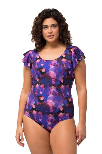 Ulla Popken Damen große Größen Übergrößen Plus Size Badeanzug, Punkte, Ärmel-Volant, Softcups Royalblau 50 827253750-50 Ulla Popken Damen große Größen Übergrößen Plus Size Badeanzug, Punkte, Ärmel-Volant, Softcups Royalblau 50 827253750-50 von Ulla Popken