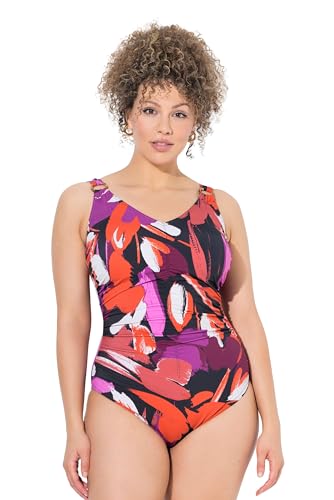 Ulla Popken Damen große Größen Übergrößen Plus Size Badeanzug, Raffung, Softcups, V-Ausschnitt rot 42 837355525-42 Ulla Popken Damen große Größen Übergrößen Plus Size Badeanzug, Raffung, Softcups, V-Ausschnitt rot 42 837355525-42 von Ulla Popken