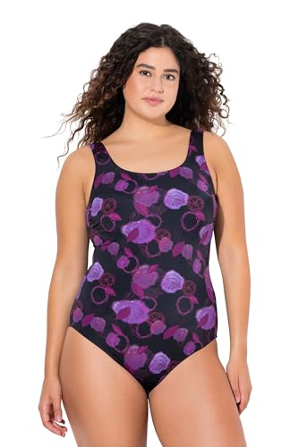 Ulla Popken Damen Alice, Softline, Blattfeuerwerk Badeanzug, Schwarz, 54-56 EU Ulla Popken Damen Alice, Softline, Blattfeuerwerk Badeanzug, Schwarz, 54-56 EU von Ulla Popken