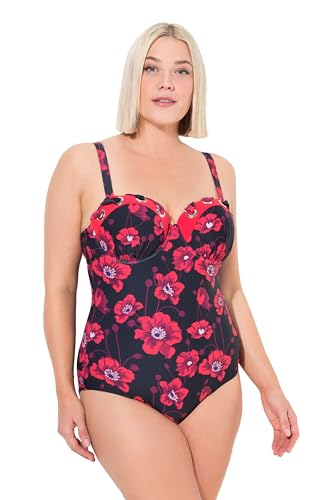 Ulla Popken Damen große Größen Übergrößen Plus Size Badeanzug Chloe, Lacing Detail von Ulla Popken