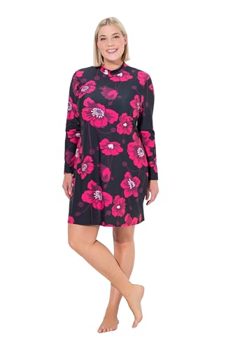 Ulla Popken Damen große Größen Übergrößen Plus Size Badekleid FullCoverage Blüten von Ulla Popken