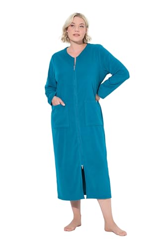 Ulla Popken Damen große Größen Übergrößen Plus Size Bademantel, 2-Wege-Zipper, Frottee, kuschelweich von Ulla Popken