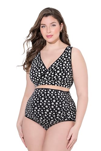 Ulla Popken Damen große Größen Übergrößen Plus Size Bellieva-Still-Bustier, Spitze, nahtlos, Biobaumwolle schwarz 54+ 803562100-54+ von Ulla Popken