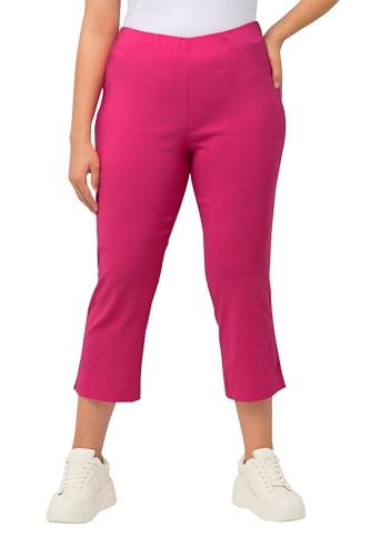 Ulla Popken Damen große Größen Übergrößen Plus Size Bengalinhose, wadenlang, Elastikbund, Stretch von Ulla Popken