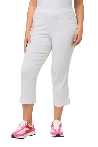 Ulla Popken Damen große Größen Übergrößen Plus Size Bengalinhose, wadenlang, Elastikbund, Stretch von Ulla Popken