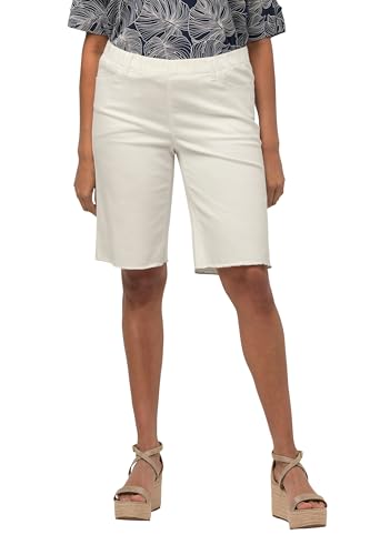 Ulla Popken Damen große Größen Übergrößen Plus Size Bermuda, Fransensaum, Elastikbund Offwhite 54 818523201-54 Ulla Popken Damen große Größen Übergrößen Plus Size Bermuda, Fransensaum, Elastikbund Offwhite 54 818523201-54 von Ulla Popken