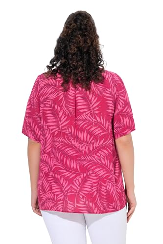 Ulla Popken Damen große Größen Übergrößen Plus Size Bluse mit Palmenprint von Ulla Popken