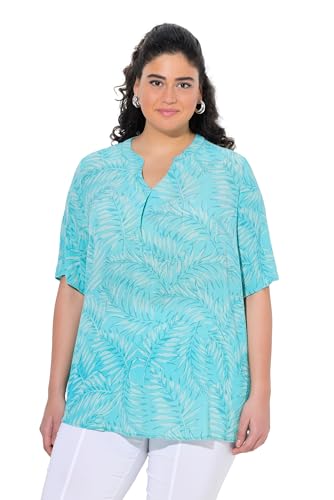 Ulla Popken Damen große Größen Übergrößen Plus Size Bluse mit Palmenprint von Ulla Popken