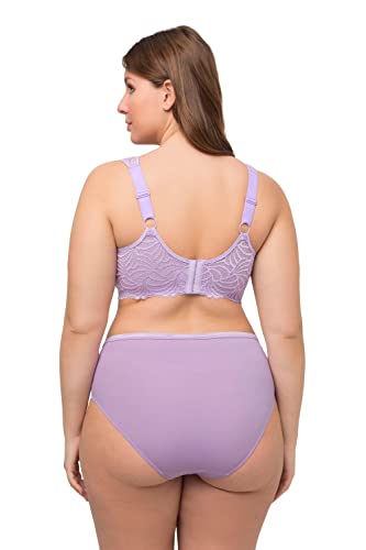 Ulla Popken Damen große Größen Übergrößen Plus Size Bralette, Spitze, ohne Bügel, Cup B - F zartes Lavendel 105B 810224806-105B von Ulla Popken