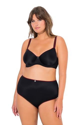 Ulla Popken Damen große Größen Übergrößen Plus Size Bügel-BH, Jacquard-Muster, Spacer-Schale, Cup C - D schwarz 115D 824133100-115D von Ulla Popken
