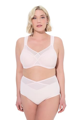 Ulla Popken Damen große Größen Übergrößen Plus Size Bügel-BH, Softschale, Mesh-Einsatz, Cup C - E Hellrosa 90B 728703500-90B von Ulla Popken