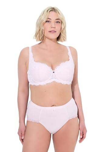 Ulla Popken Damen große Größen Übergrößen Plus Size Bügel-BH, Softschalen, Balconette-BH, Spitze, Cup B - D pastellorange 110C 820373504-110C von Ulla Popken