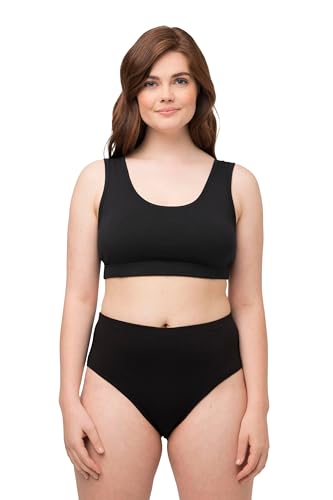 Ulla Popken Damen Bustier T-Shirt-BH, schwarz, 42-44 von Ulla Popken