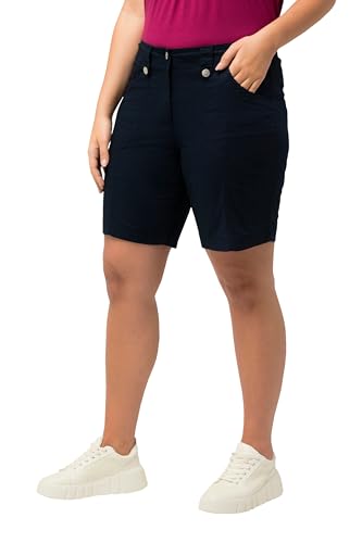 Ulla Popken Damen große Größen Übergrößen Plus Size Cargo-Bermuda, Komfortbund, 4-Pocket-Schnitt von Ulla Popken