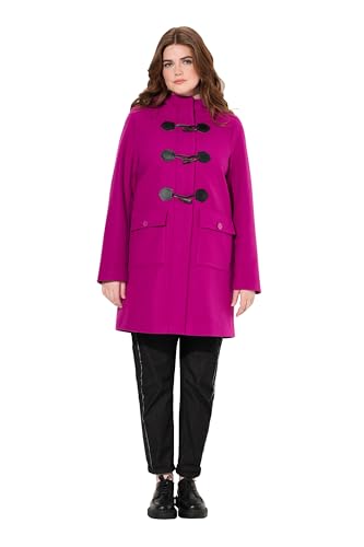 Ulla Popken Damen große Größen Übergrößen Plus Size Dufflecoat, Knebelknöpfe, Kapuze von Ulla Popken