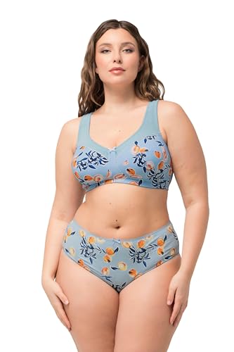 Ulla Popken Damen große Größen Übergrößen Plus Size Entlastungs-BH, Pfirsiche, ohne Bügel, Cup C - F hellblau 100C 826860703-100C Ulla Popken Damen große Größen Übergrößen Plus Size Entlastungs-BH, Pfirsiche, ohne Bügel, Cup C - F hellblau 100C 826860703-100C von Ulla Popken