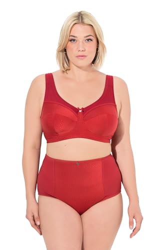 Ulla Popken Damen große Größen Übergrößen Plus Size Entlastungs-BH, Struktur, ohne Bügel, Cup C - H Salsa 115E 801187530-115E von Ulla Popken