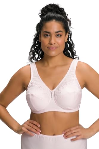 Ulla Popken Damen Entlastungs-BH, ohne Bügel, Strassanhänger, Cup C - G BRA, blütenrosa, 105F von Ulla Popken