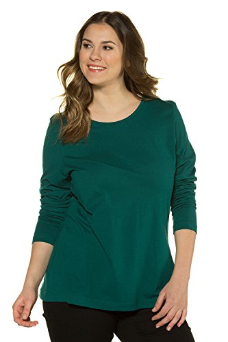 Ulla Popken Damen große Größen Übergrößen Plus Size Entlastungs-BH, ohne Bügel, Strassanhänger, Cup C - G lodengrün 100F 658495190-100F von Ulla Popken