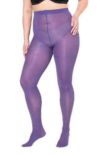 Ulla Popken Damen große Größen Übergrößen Plus Size Essential Mikrofaser-Strumpfhose, 60 den von Ulla Popken