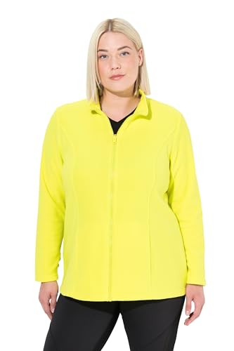 Ulla Popken Damen große Größen Übergrößen Plus Size Fleecejacke, Baukastensystem, Innenjacke, recycelt Limette 50+ 796970754-50+ von Ulla Popken