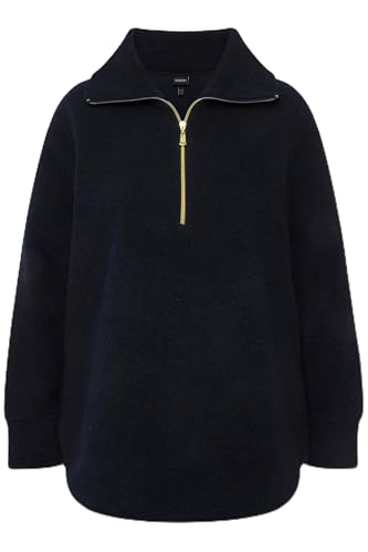 Ulla Popken Damen große Größen Übergrößen Plus Size Fleeceshirt, A-Linie, Stehkragen, Zipper, Langarm Marine 42+ 823492130-42+ Ulla Popken Damen große Größen Übergrößen Plus Size Fleeceshirt, A-Linie, Stehkragen, Zipper, Langarm Marine 42+ 823492130-42+ von Ulla Popken