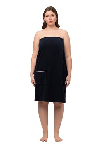 Ulla Popken Damen große Größen Übergrößen Plus Size Frottee-Kilt, Klettverschluss, Rücken-Bündchen Nachtblau 58-64 816506130-3+ von Ulla Popken