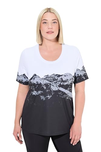 Ulla Popken Damen große Größen Übergrößen Plus Size Funktionsshirt, Berge, Rundhals, Halbarm, recycelt schneeweiß 50+ 833284200-50+ Ulla Popken Damen große Größen Übergrößen Plus Size Funktionsshirt, Berge, Rundhals, Halbarm, recycelt schneeweiß 50+ 833284200-50+ von Ulla Popken