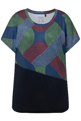Ulla Popken Damen große Größen Übergrößen Plus Size Funktionsshirt, Oversized, Halbarm, recycelt Marine 54+ 828883130-54+ von Ulla Popken