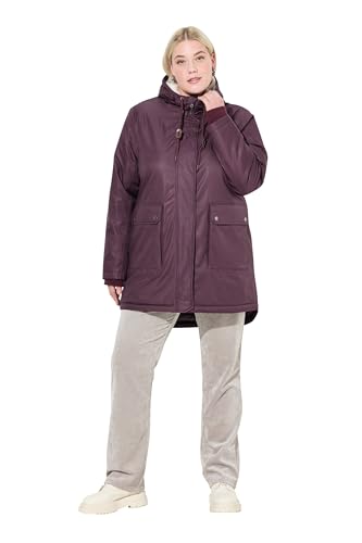 Ulla Popken Damen große Größen Übergrößen Plus Size HYPRAR Funktions-Steppjacke, wasserdicht, Teddyfleece von Ulla Popken