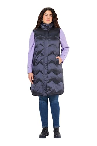 Ulla Popken Damen große Größen Übergrößen Plus Size HYPRAR Funktions-Steppweste, Kapuze, Stehkragen, recycelt von Ulla Popken